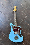Full shot of Squier FSR Classic Vibe '70s Jaguar Daphne Blue
