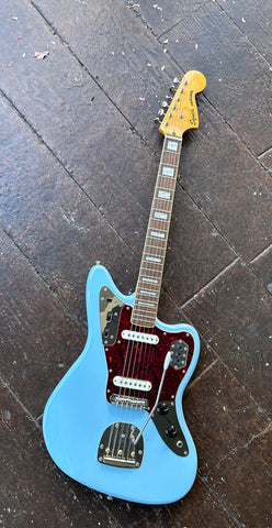 Squier Jaguar Daphne Blue Moze Guitars