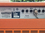 Closeup of outputs on back of Orange TH-30