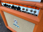 Closeup on knobs on front of Orange TH-30