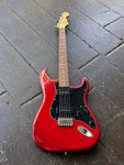 2021 Fender Noventa Stratocaster red finish, black pickguard with palferro fretboard and maple headstock