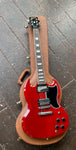2017 Gibson SG Heritage Cherry atop hardshell case
