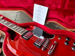 Shot of Certification Paper for 2017 Gibson SG Heritage Cherry