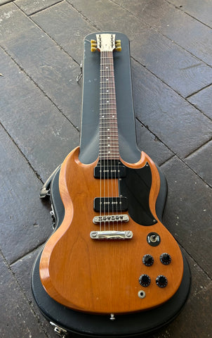 2011 Gibson SG Special '60s Tribute light brown with black p90 pick-ups, rosewood fretboard with black headstock