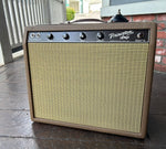Fender '62 Princeton Amp Chris Stapleton Edition with brown tolex and tan grill cloth, dark brown control panel, four control knobs
