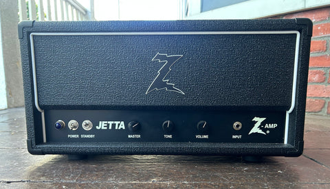 Dr. Z Jetta guitar amplifier head with three knobs: Master, Tone and Volume.