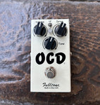 2019 Fulltone OCD, white pedal, three control knobs, single button footswitch