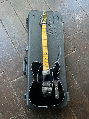 2025 Fender American Ultra Luxe Telecaster Floyd Rose HH, Maple Fingerboard, Mystic Black