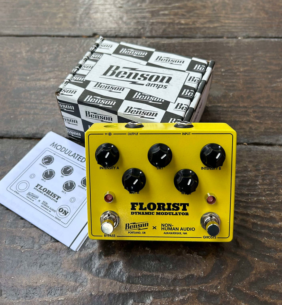 benson florist pedal Benson Amps x Non-Human Audio Florist Dynamic Modulator Effects Pedal