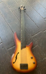 Ibanez SRH500F (5-String Fretless ) Bass sunburst semi hollow bass 
