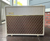 Vox AC30HW2X 30-watt 2x12" Handwired Tube Combo Amp with Alnico Blue Speakers. tan with brown grill cloth