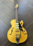 Guild Starfire I Jet 90 Gold hollow body, chrome hardware, three cream pick-ups, rosewood fretboard and gold headstock