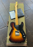 Fender Custom Shop Ltd Thinline Relic electric guitar in sunburst, maple neck and headstock