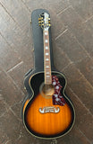 2007 Epiphone EJ-200 vintage sunburst, with rosewood fretboard and black headstock