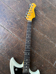 Neck and headstock shot for High Spirit Guitars Red Tail