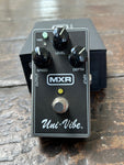 MXR Uni-Vibe black pedal with three knobs, and single button control