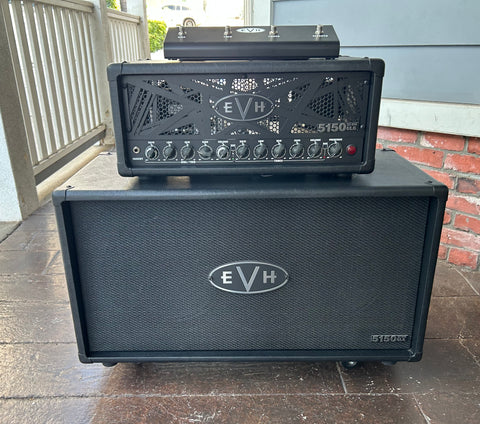 5150III® 50S 6L6 Head with 212 EVH 212st black head and black babinet