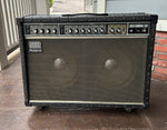 Roland Jazz Chorus 120, black covering, with grey grill cloth, grey control panel twelve control knobs