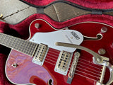 Closeup on body of 1998 Gretsch Tennessee Rose