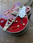 Closeup shot of body of 1998 Gretsch Tennessee Rose