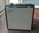Fender super Reverb amplifier, 65 reissue, black tolex, with grill cloth, black control panel, ten control knobs