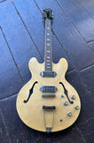 2020 Epiphone Casino, natural finish, chrome hardware and pick-ups, rosewood fretboard with black headstock