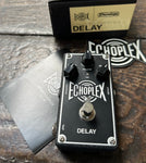 MXR Echoplex Delay black pedal, three knobs, single button foot switch