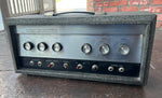 Silvertone 1483 Tube Head grey tolex, silver panel front with six control knobs