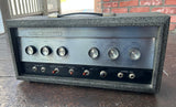 Silvertone 1483 Tube Head grey tolex, silver panel front with six control knobs