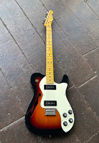 2019 Modern Player Telecaster Thinline Deluxe, Maple Fingerboard, 3-Color Sunburst