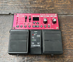 Boss RC-30, red pedal, two knob controls, two foot controls