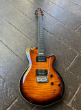 Godin LGXT Cognac Burst Flame AA, ebony fret board , sunburst headstock