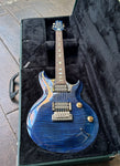Terry C. McInturff Glory blue finish , maple top, with rosewood fret board with abalone inlays