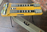 Rickenbacker double neck guitar, natural wood
