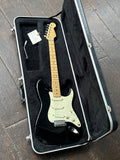 1989 Fender Stratocaster Plus black finish, white pick guard maple neck and headstock
