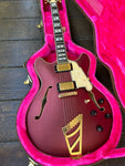 D'Angelico Deluxe DC Matte Wine