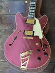 D'Angelico Deluxe DC Matte Wine