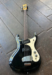 Late 60's Morales Bass black finish with two pick-ups, rosewood finger board and maple headstock