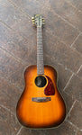 1983 Gibson J-25 acoustic guitar, sunburst finish, rosewood bridge and fretboard and black headstock