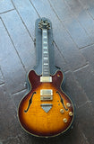 1978 Ibanez Artist Model 2630 arch-top electric guitar, sunburst finish, with gold hardware rosewood fretboard and black headstock
