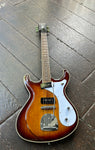 Eastwood Sidejack DLX. sunburst with white pickguard, rosewood fingerboard, black headstock
