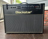 Blackstar HT Stage 60 2x12 Combo black amplifier, with grey grill cloth, black control panel