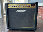90's Marshall JCM 900 Model 4101, black tolex with black grill cloth and gold front panel, with ten control knobs