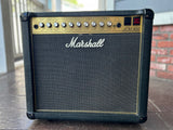 90's Marshall JCM 900 Model 4101, black tolex with black grill cloth and gold front panel, with ten control knobs