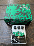 EHX Andy Summers Walking on the Moon Analog Flanger/Filter Matrix silver guitar pedal with three control knobs