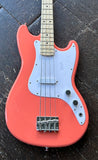 Squier Sonic Bronco Bass - Tahitian Coral with Maple Fingerboard