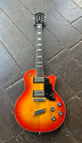 1971 Guild M-75, red orange sunburst and chrome hardware with ebony fretboard and black headstock