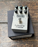 MXR Fullbore Metal guitar pedal, in brush metal with six control knobs and single button footswitch 