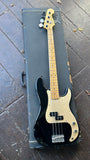 Full shot of 1983 Fender P-Bass against included case