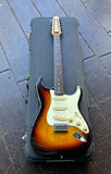 2007-2008 Fender ST12 Stratocaster 12-String CIJ sunburst electric guitar with rosewood fretboard and maple headstock